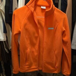 Columbia Vibrant Orange Full-Zip Fleece